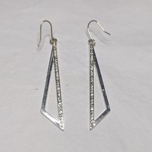 Triangle Rhinestone Earrings
